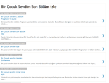 Tablet Screenshot of bircocuksevdimsonbolumizle1.blogspot.com