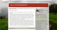Desktop Screenshot of lolajphotography.blogspot.com