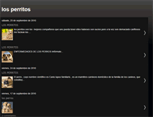 Tablet Screenshot of losperritossontiernos.blogspot.com