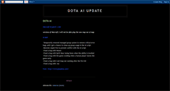 Desktop Screenshot of dotaaiupdate.blogspot.com