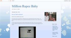 Desktop Screenshot of millionrupeebaby.blogspot.com