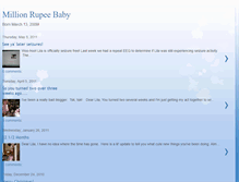 Tablet Screenshot of millionrupeebaby.blogspot.com
