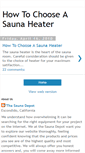 Mobile Screenshot of howtochooseasaunaheater.blogspot.com