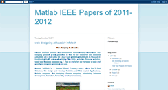 Desktop Screenshot of matlabieeepapersof2011-2012.blogspot.com