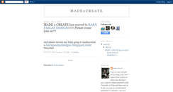 Desktop Screenshot of made2create.blogspot.com