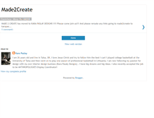 Tablet Screenshot of made2create.blogspot.com