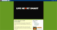 Desktop Screenshot of liveheartsmart.blogspot.com