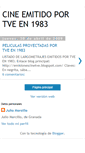 Mobile Screenshot of cineproyectadotv1983.blogspot.com
