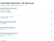 Tablet Screenshot of cancionesinfantilesydepeliculas.blogspot.com