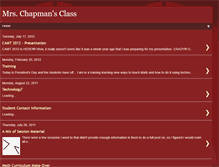 Tablet Screenshot of mrschapmansclass.blogspot.com