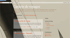 Desktop Screenshot of carnets-voyages.blogspot.com