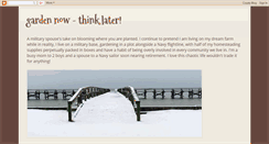 Desktop Screenshot of gardennow-thinklater.blogspot.com