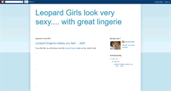 Desktop Screenshot of leopard-girls.blogspot.com