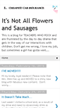 Mobile Screenshot of itsnotallflowersandsausages.blogspot.com