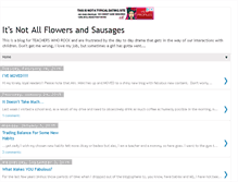 Tablet Screenshot of itsnotallflowersandsausages.blogspot.com