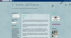 Desktop Screenshot of ilovehandwrittenletters.blogspot.com