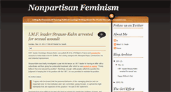 Desktop Screenshot of nonpartisanfeminism.blogspot.com