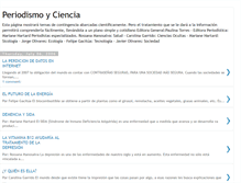 Tablet Screenshot of periodismoyciencia.blogspot.com