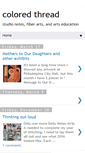 Mobile Screenshot of colored-thread.blogspot.com