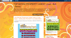 Desktop Screenshot of batampropertyagent.blogspot.com