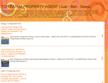 Tablet Screenshot of batampropertyagent.blogspot.com