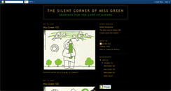 Desktop Screenshot of missgreencorner.blogspot.com