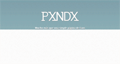 Desktop Screenshot of movimientopxndx.blogspot.com