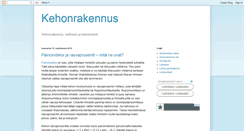Desktop Screenshot of kehonrakennus.blogspot.com