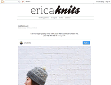 Tablet Screenshot of erica-knits.blogspot.com