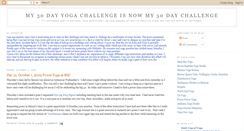 Desktop Screenshot of my30dayyogachallenge.blogspot.com