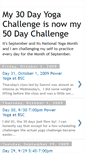 Mobile Screenshot of my30dayyogachallenge.blogspot.com