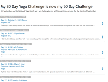 Tablet Screenshot of my30dayyogachallenge.blogspot.com