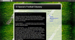 Desktop Screenshot of elspeciasfootballodyssey.blogspot.com