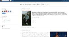 Desktop Screenshot of epicsummer2k9bucketlist.blogspot.com
