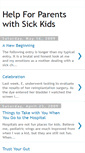 Mobile Screenshot of helpforparentswithsickkids.blogspot.com