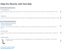 Tablet Screenshot of helpforparentswithsickkids.blogspot.com