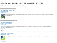 Tablet Screenshot of caviteproperties-houseslots.blogspot.com