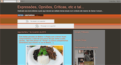 Desktop Screenshot of expressoesopnioescriticasetc.blogspot.com