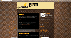 Desktop Screenshot of mostlymac.blogspot.com