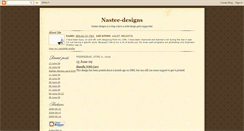 Desktop Screenshot of nastee-designs.blogspot.com