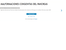 Tablet Screenshot of malformacionescongenitasdelpancrea.blogspot.com