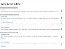 Tablet Screenshot of goinggreenisfine.blogspot.com