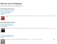 Tablet Screenshot of mommylovesshopping.blogspot.com
