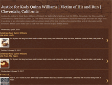 Tablet Screenshot of justiceforkodywilliams.blogspot.com