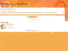 Tablet Screenshot of proflightsimulatornews.blogspot.com