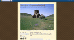 Desktop Screenshot of notesfromacommonplacebook.blogspot.com