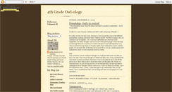 Desktop Screenshot of 4thgradeowl-ology.blogspot.com