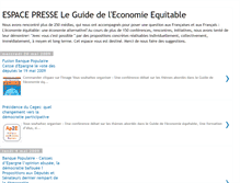 Tablet Screenshot of espacepresseguideeconomieequitable.blogspot.com