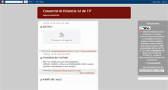 Desktop Screenshot of consorciolaestancia.blogspot.com
