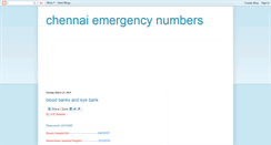 Desktop Screenshot of chennaiemergencynumbers.blogspot.com